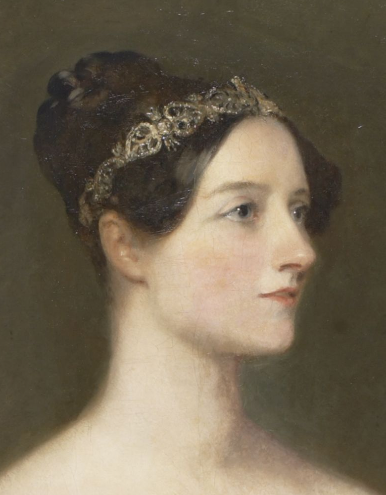 Carpenter portrait of Ada Lovelace - detail