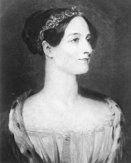 Ada Lovelace portrait circa 1840