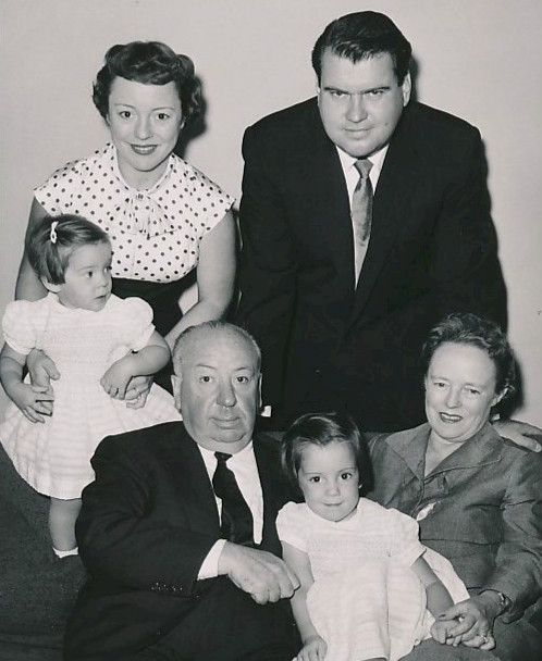 Alfred Hitchcock and family circa 1955