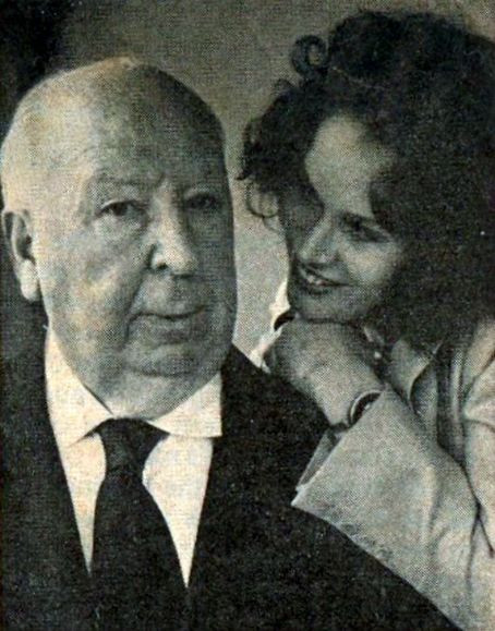 Alfred Hitchcock and Karen Black