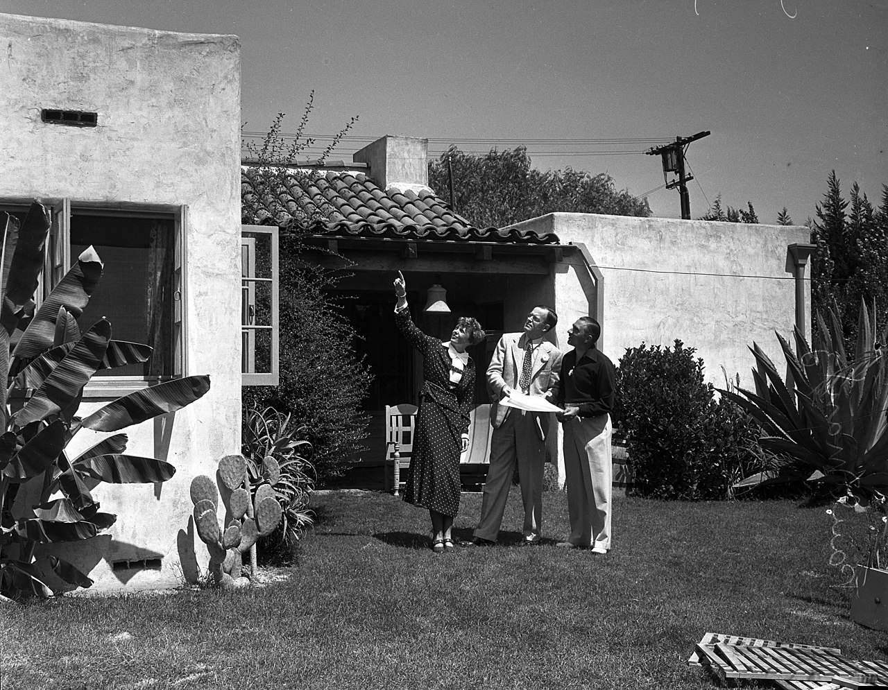 Amelia Earhart, George P. Putman and Paul Mantz
