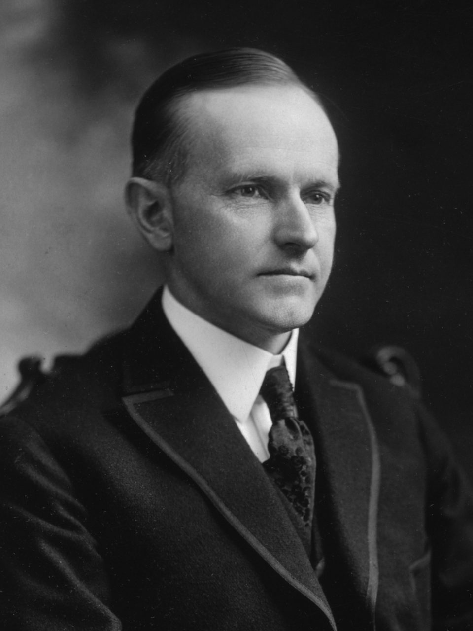 Calvin Coolidge (cropped & Greyscaled)