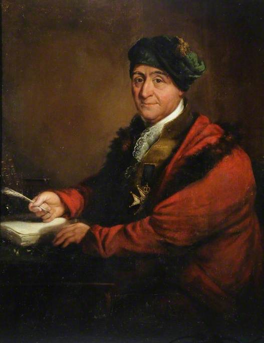 Charles Henry Schwanfelder (1774-1837) - Idealised Portrait of Carl Linnaeus (1707&ndash;1778) - KINCM-2005.6143 - Ferens Ar