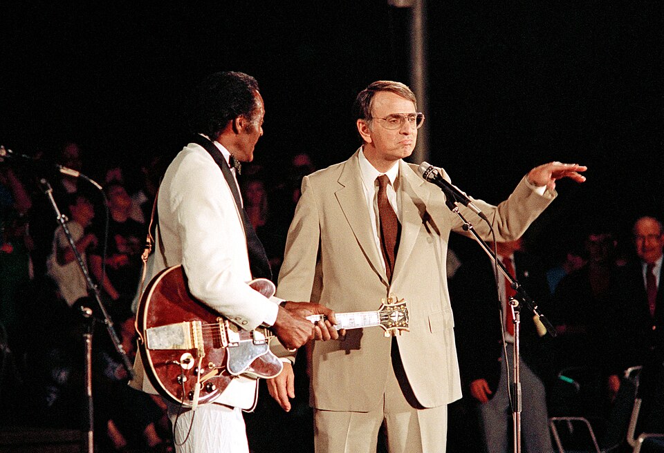 Chuck Berry and Carl Sagan