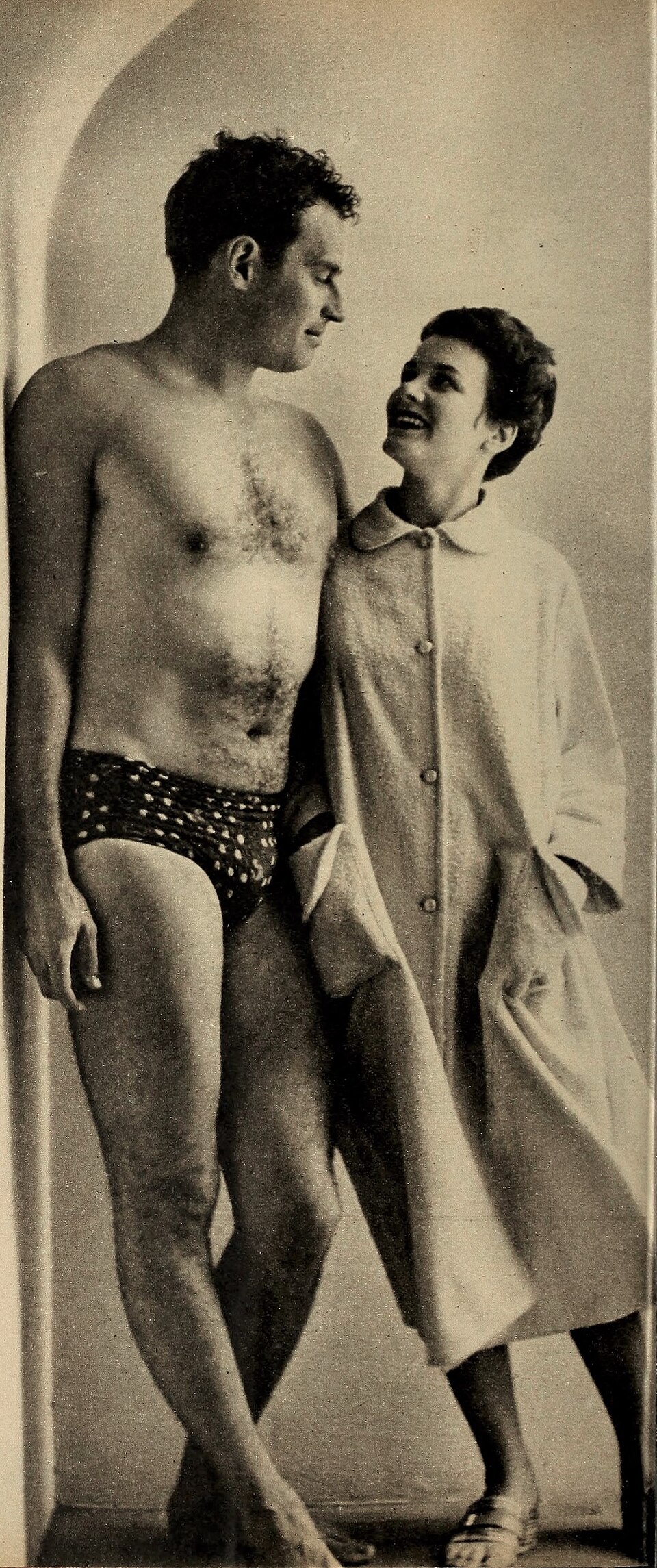 Charlton Heston and Lydia Clarke by Bob Beerman, 1953