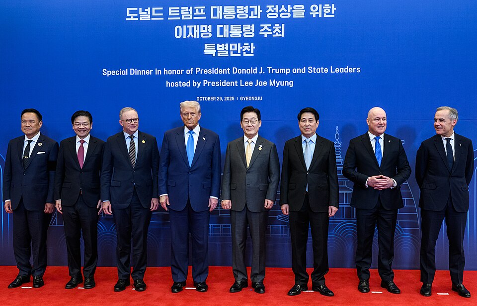 2025 Special dinner in his honor of President Donald Trump and State Leaders hosted by President Lee Jae Myung of the Re