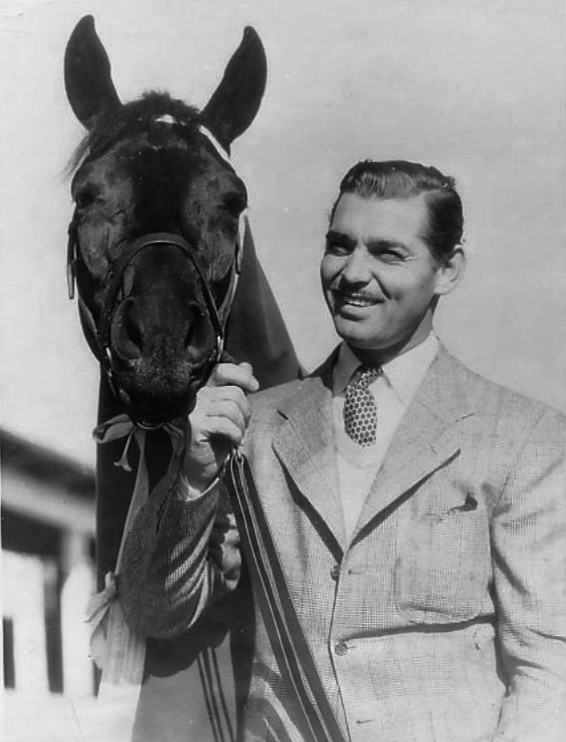 Clark Gable with racehorse Beverly Hills 1935