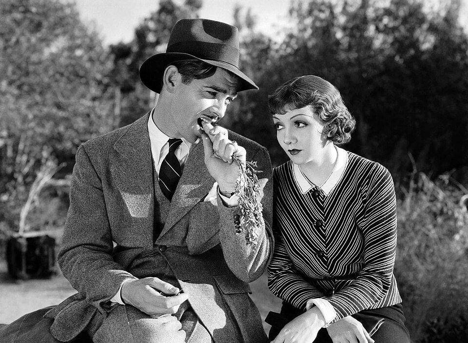 Clark Gable and Claudette Colbert in It Happened One Night