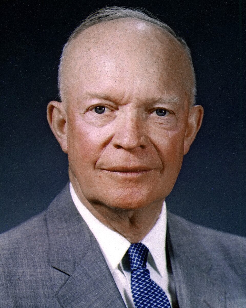 Dwight D. Eisenhower, official photo portrait, May 29, 1959 (cropped)