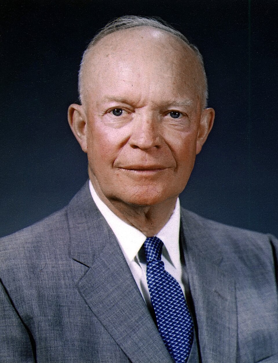 Dwight D. Eisenhower, official photo portrait, May 29, 1959 (cropped)(3)