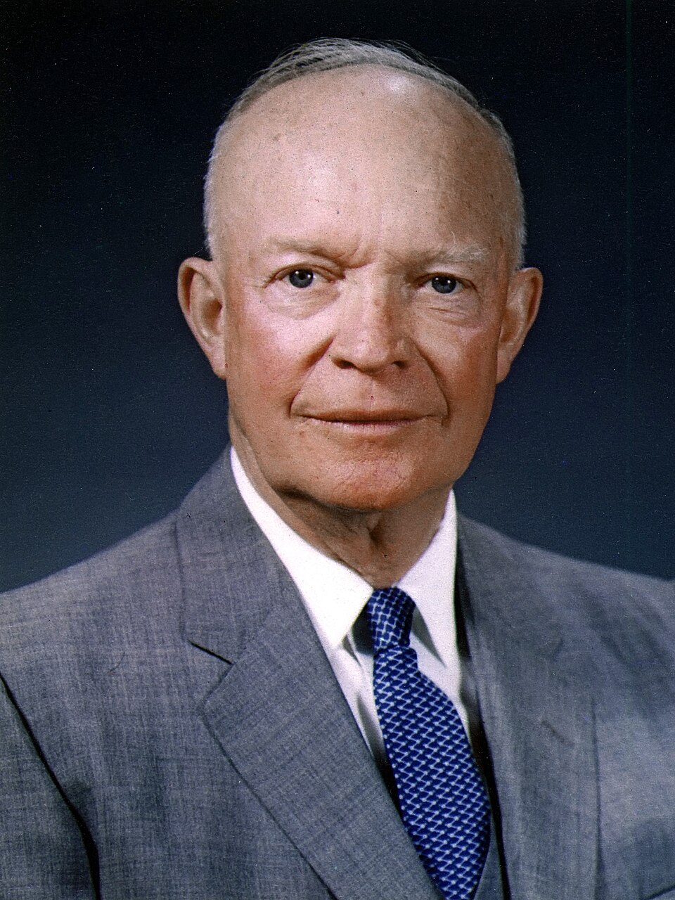 Dwight D. Eisenhower, official photo portrait, May 29, 1959 (cropped)(2)
