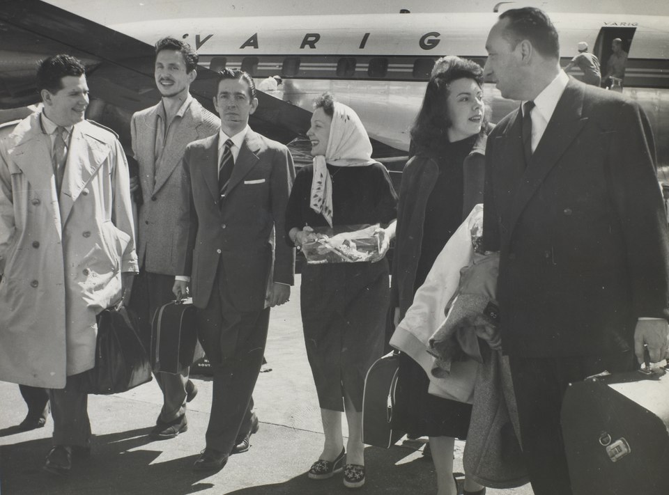 Edith Piaf em visita ao Brasil