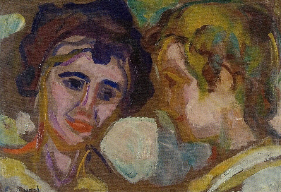 Edvard Munch - Double Portrait - Woll 1277