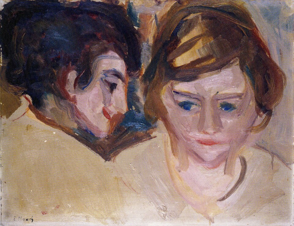 Edvard Munch - Double Portrait - Woll 1276