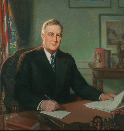 Franklin D. Roosevelt - Portrait by Henry Salem Hubbell