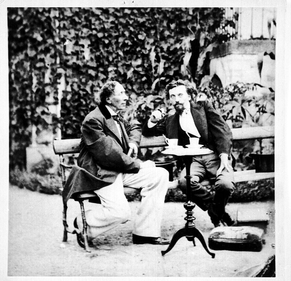 H. C. Andersen with friend (5599601771)