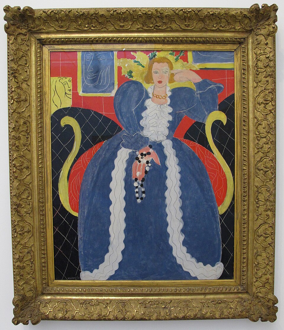 Henri matisse, donna in blu, 1937