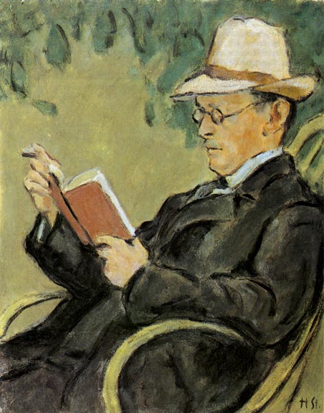 Hans Sturzenegger - Hermann Hesse mit Panamahut, 1912