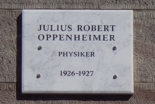 G&ouml;ttinger Gedenktafel - Oppenheimer, J. Robert
