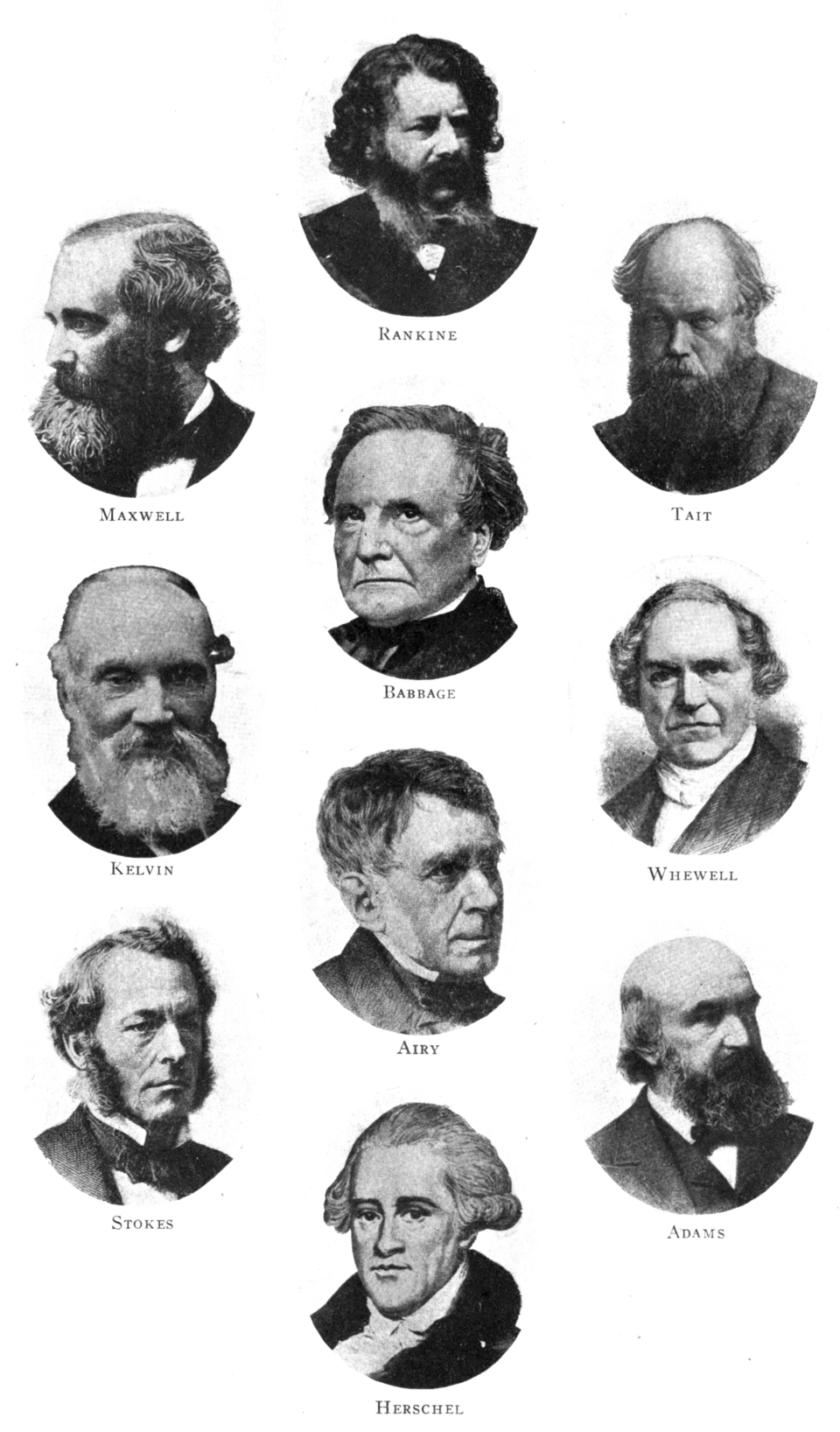 Lectures on Ten British Physicists of the Nineteenth Century (1919) - portraits