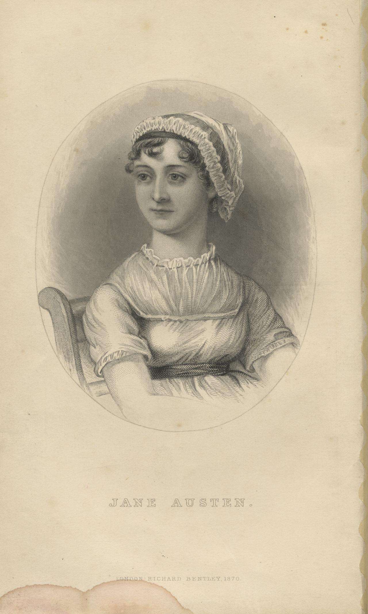 Jane Austen, from A Memoir of Jane Austen (1870) - Original scan