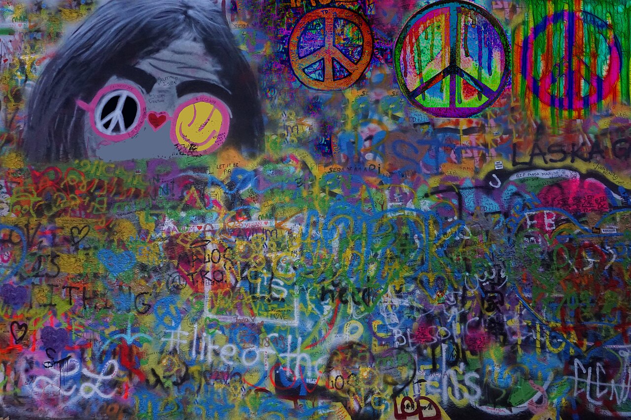John Lennon-Peace symbols