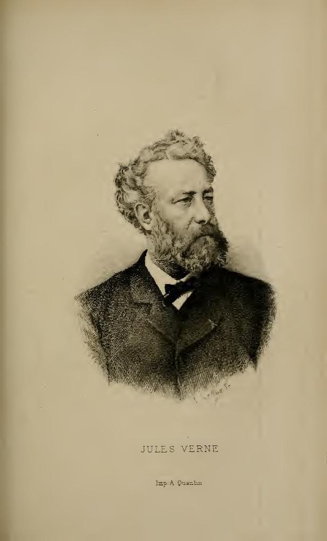 Claretie - Jules Verne, 1883, portrait