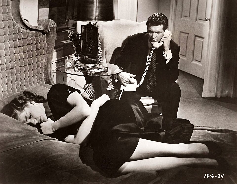 Rock Hudson and Lauren Bacall in Written on the Wind still