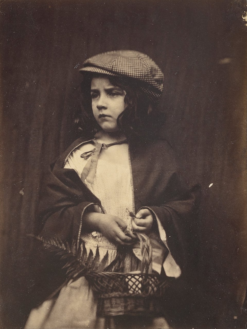 Lewis Carroll (British - (Young Girl Holding a Basket) - Google Art Project