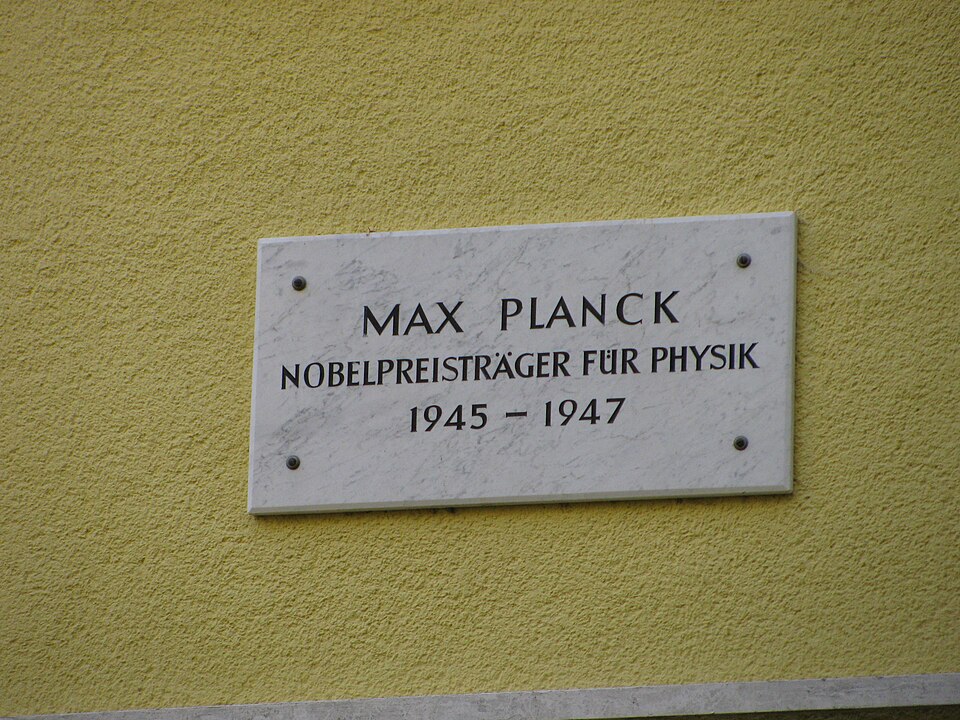 G&ouml;ttinger Gedenktafel, Planck, Max, 1, Merkelstra&szlig;e 12, Oststadt, G&ouml;ttingen, Landkreis G&ouml;ttingen