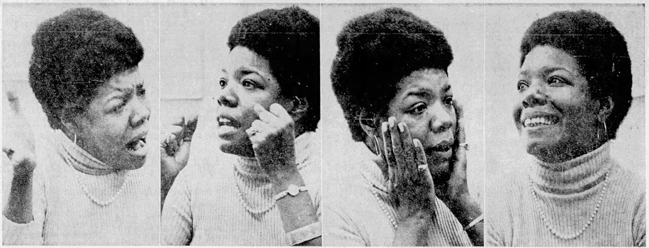 Gallery of portrait photographs of Maya Angelou by Ryan Marty, February 29, 1972