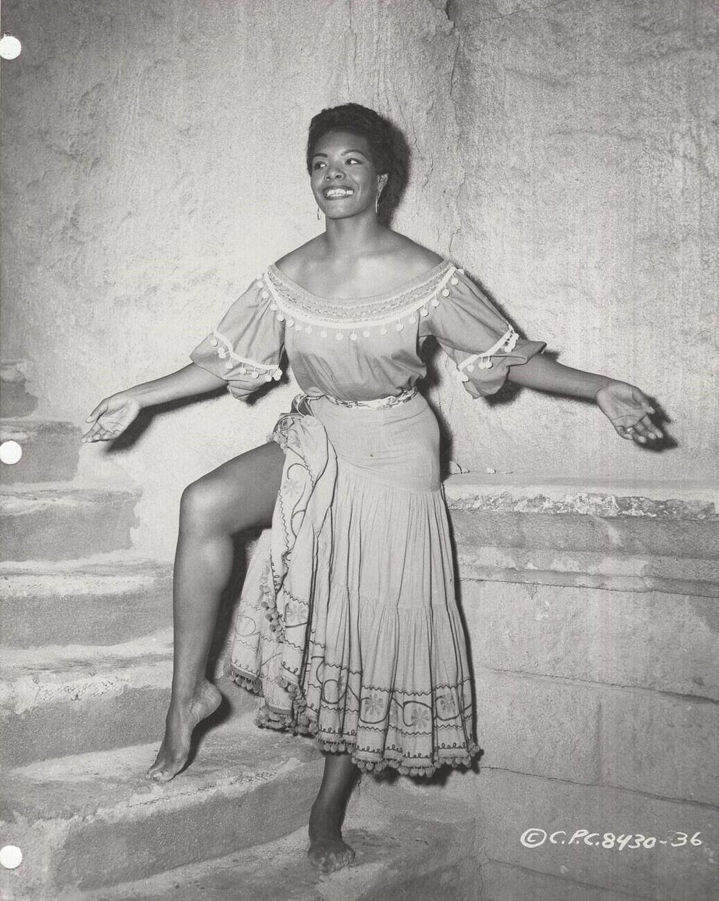 Calypso Heat Wave (1957) press photo of Maya Angelou