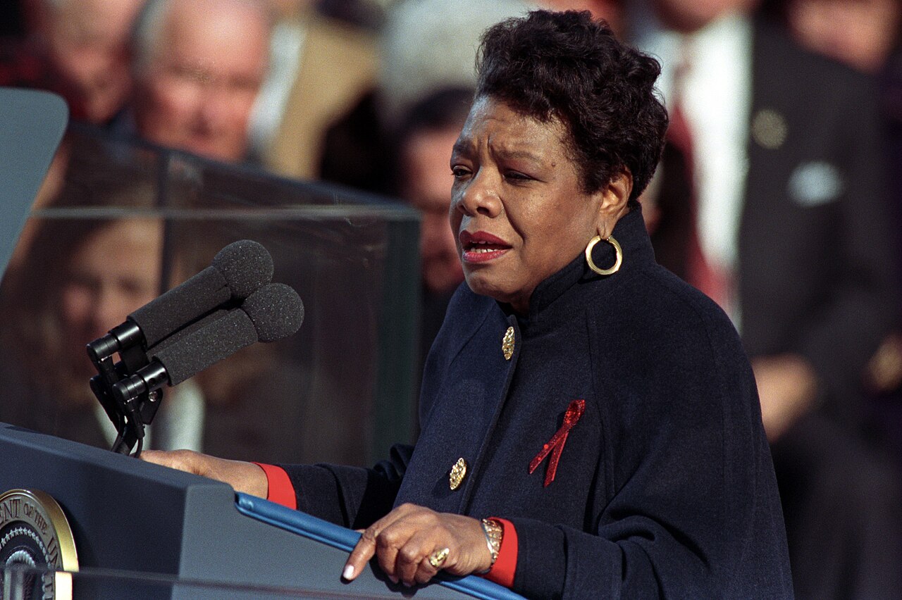 Angelou at Clinton inauguration