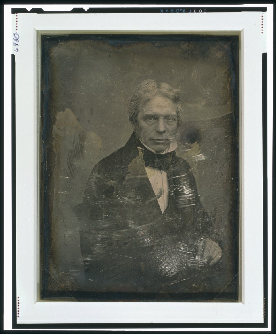 Michael Faraday, by Mathew Brady studio