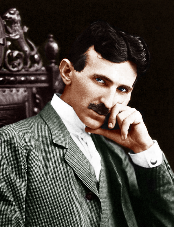 Nikola Tesla Colored
