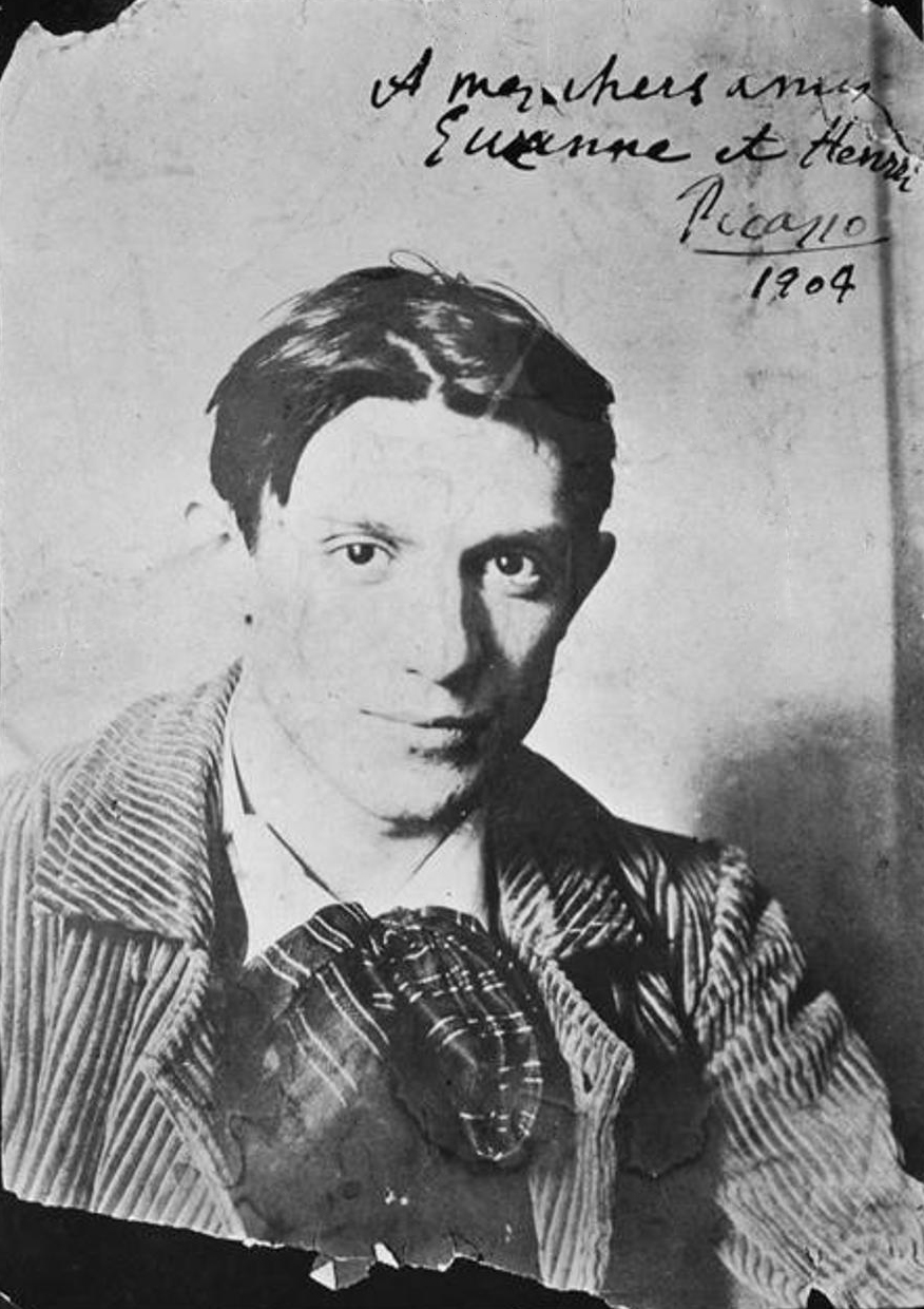 Pablo Picasso, 1904, Paris, photograph by Ricard Canals i Llamb&iacute;