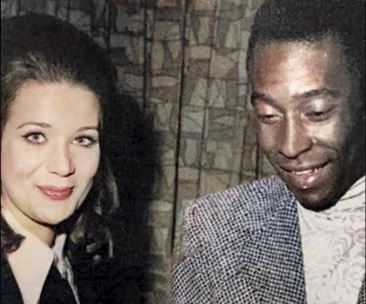 Pele and Zubaida Tharwat