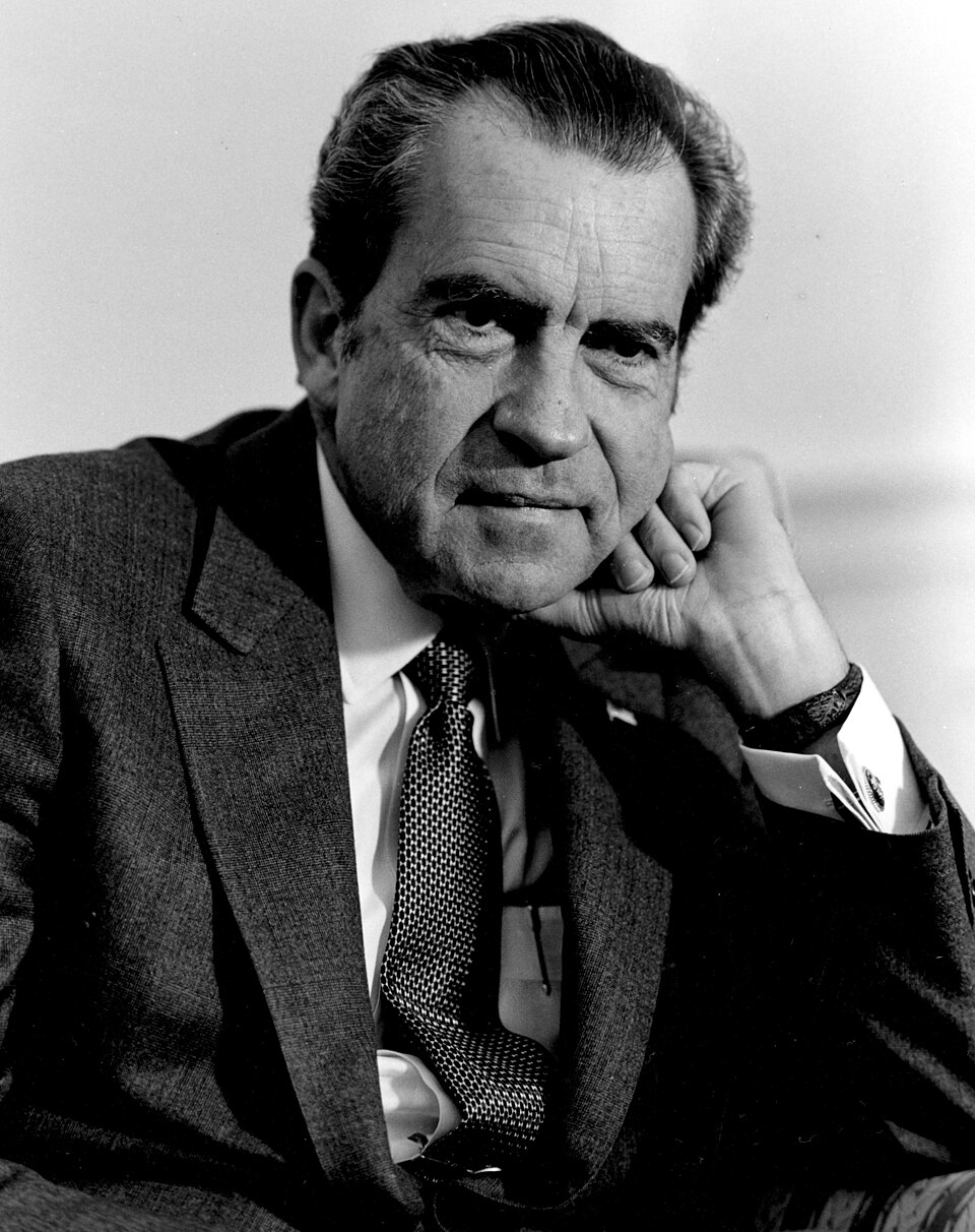 Informal Portrait of President Richard Nixon (cropped)