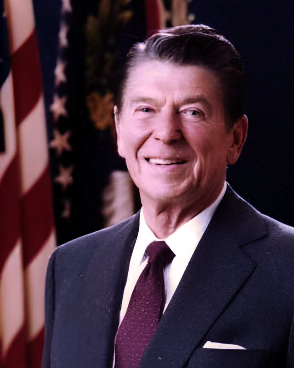 Portrait of President Ronald Reagan (cropped)
