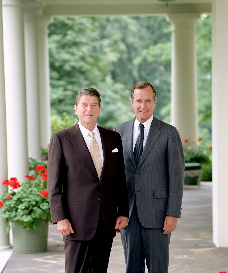 Official Portrait of President Ronald Reagan and Vice President George H. W. Bush