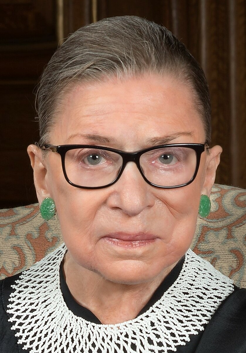 Ruth Bader Ginsburg 2016 portrait cropped (cropped)