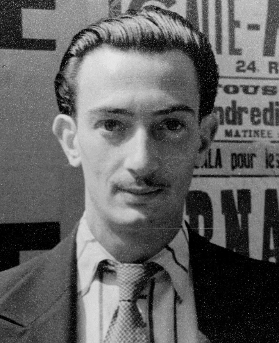 Portrait of Salvador Dali, Paris, LOC 4483943847 (cropped)