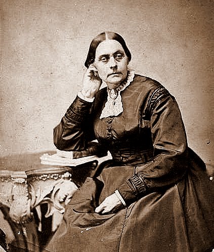 Portrait of Susan B. Anthony on her 50th birthday
