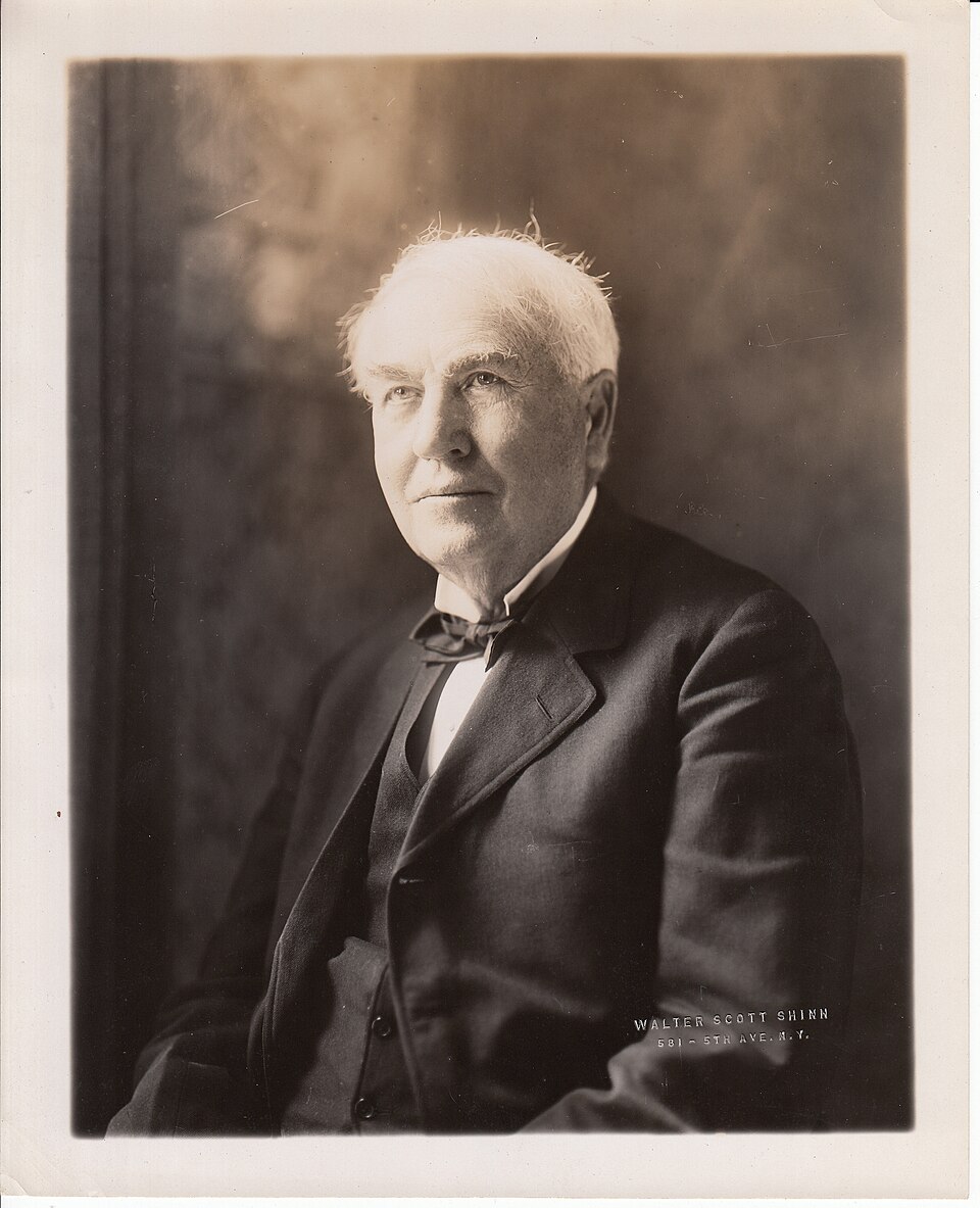 Portrait of Thomas Edison. (3a65259419234a0d82bd89aec926dc91)
