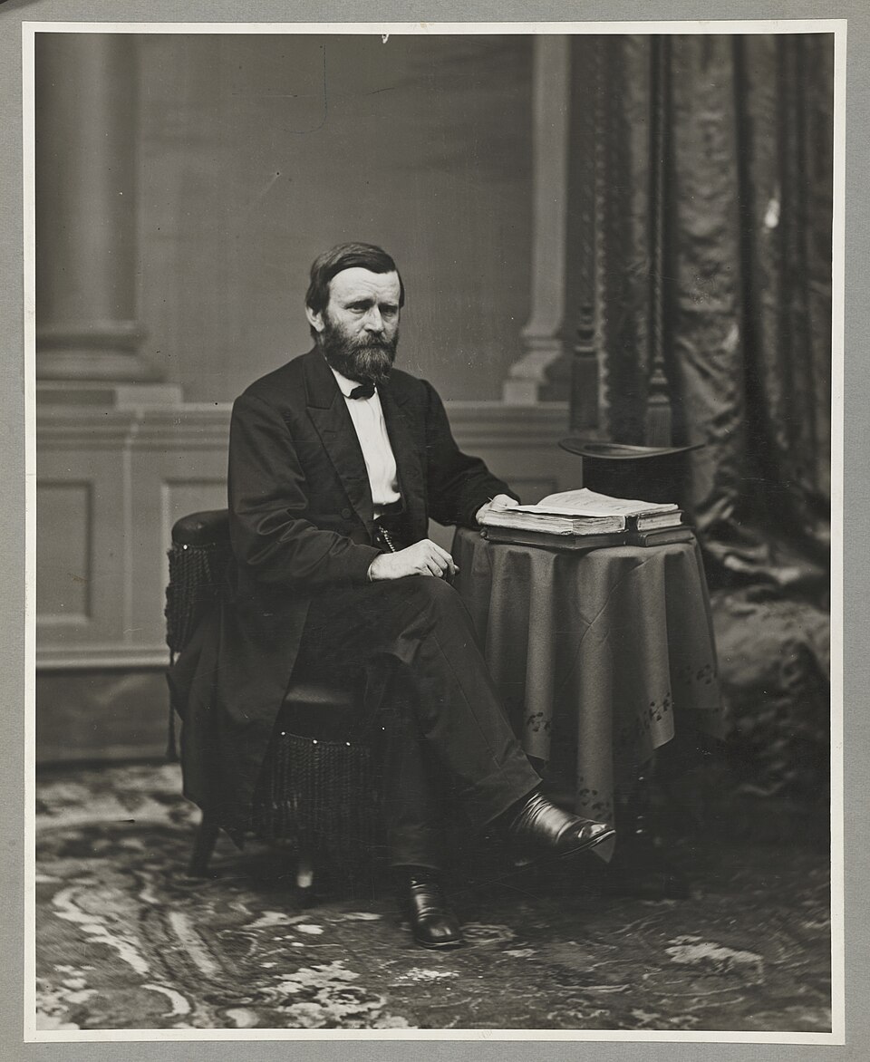 President Ulysses S. Grant seated portrait Brady