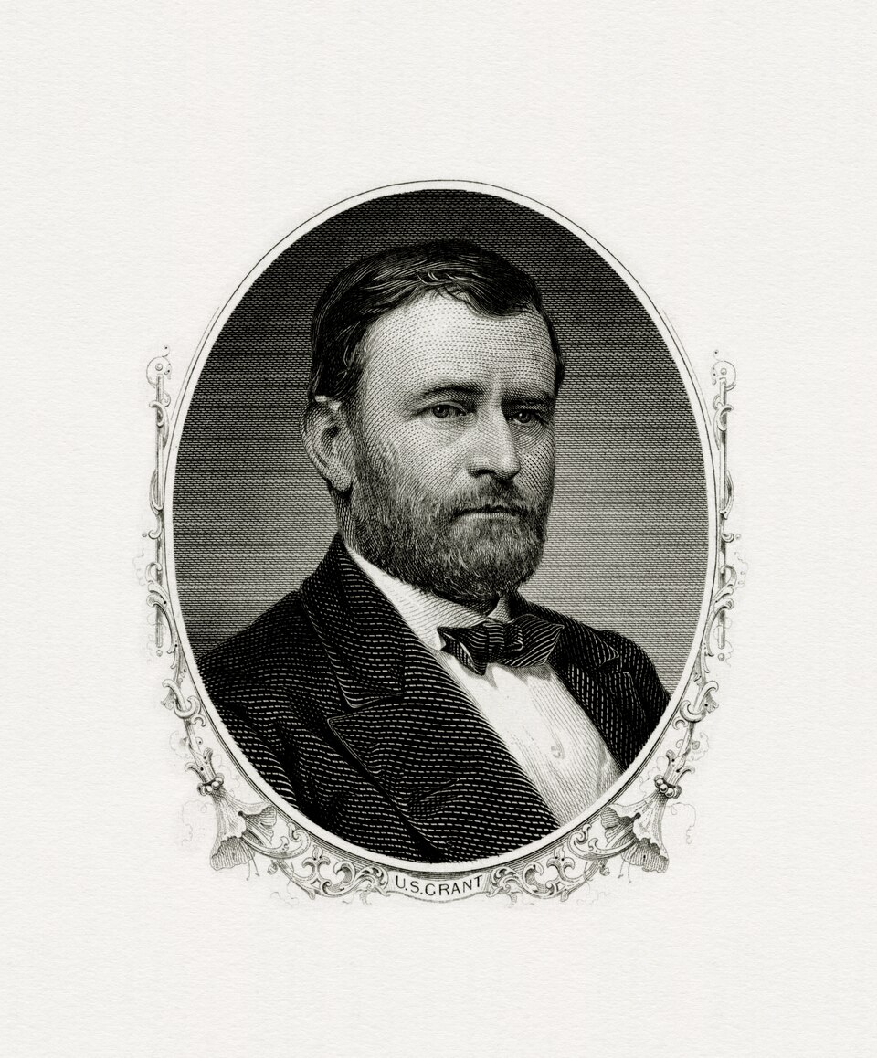 GRANT, Ulysses S-President (BEP eng portrait restored)