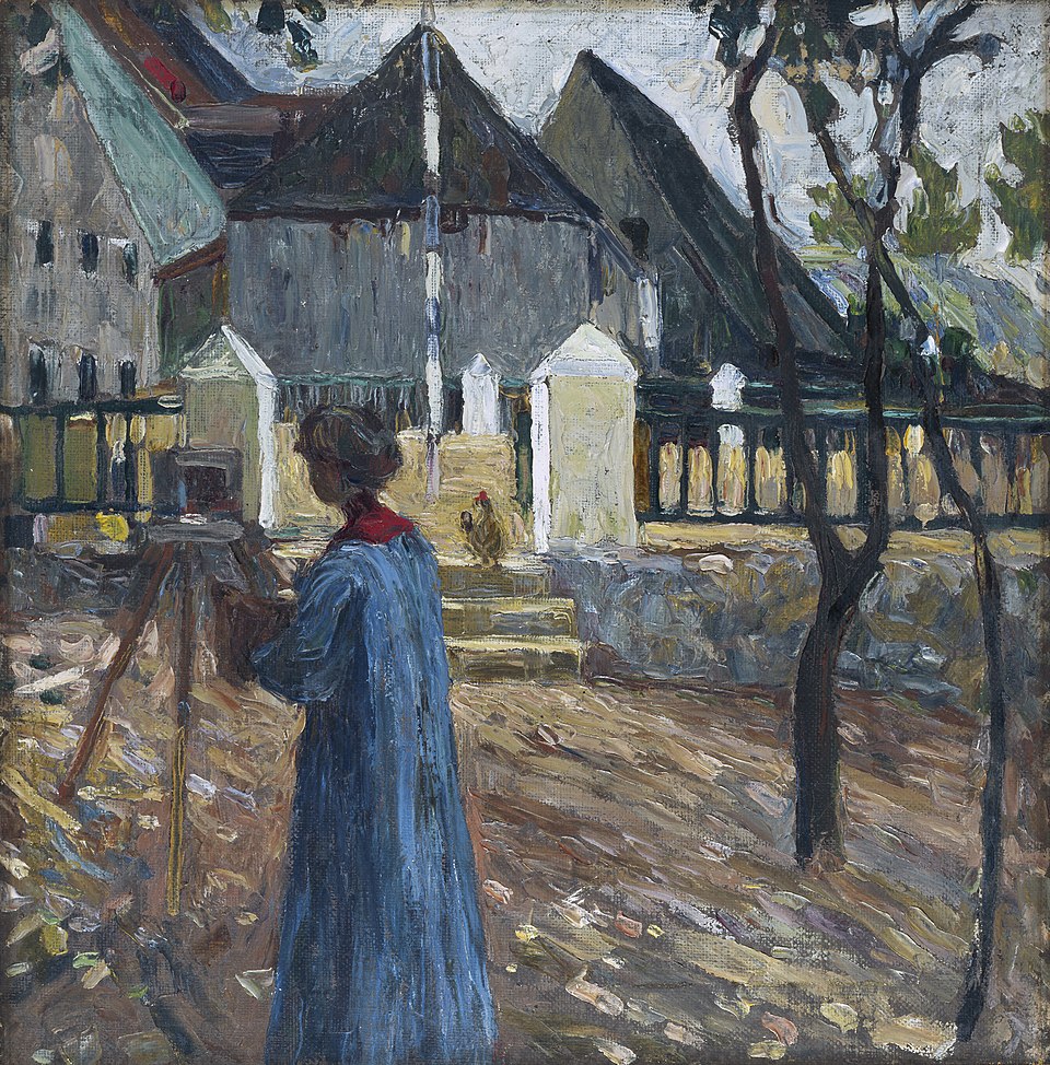 Wassily Kandinsky - Kallm&uuml;nz &ndash; Gabriele M&uuml;nter beim Malen II - GMS 14 - Lenbachhaus
