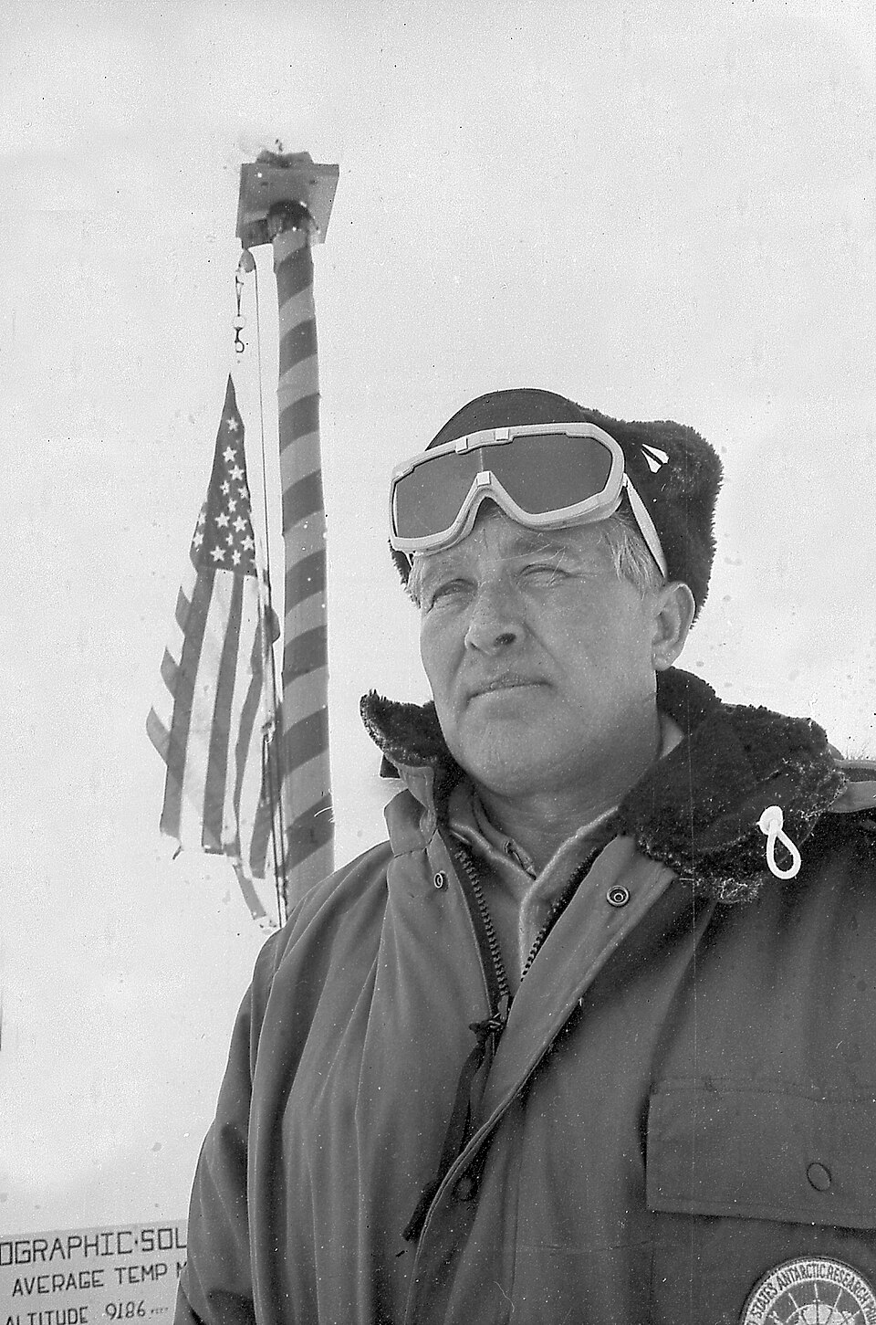 Wernher von Braun at South Pole