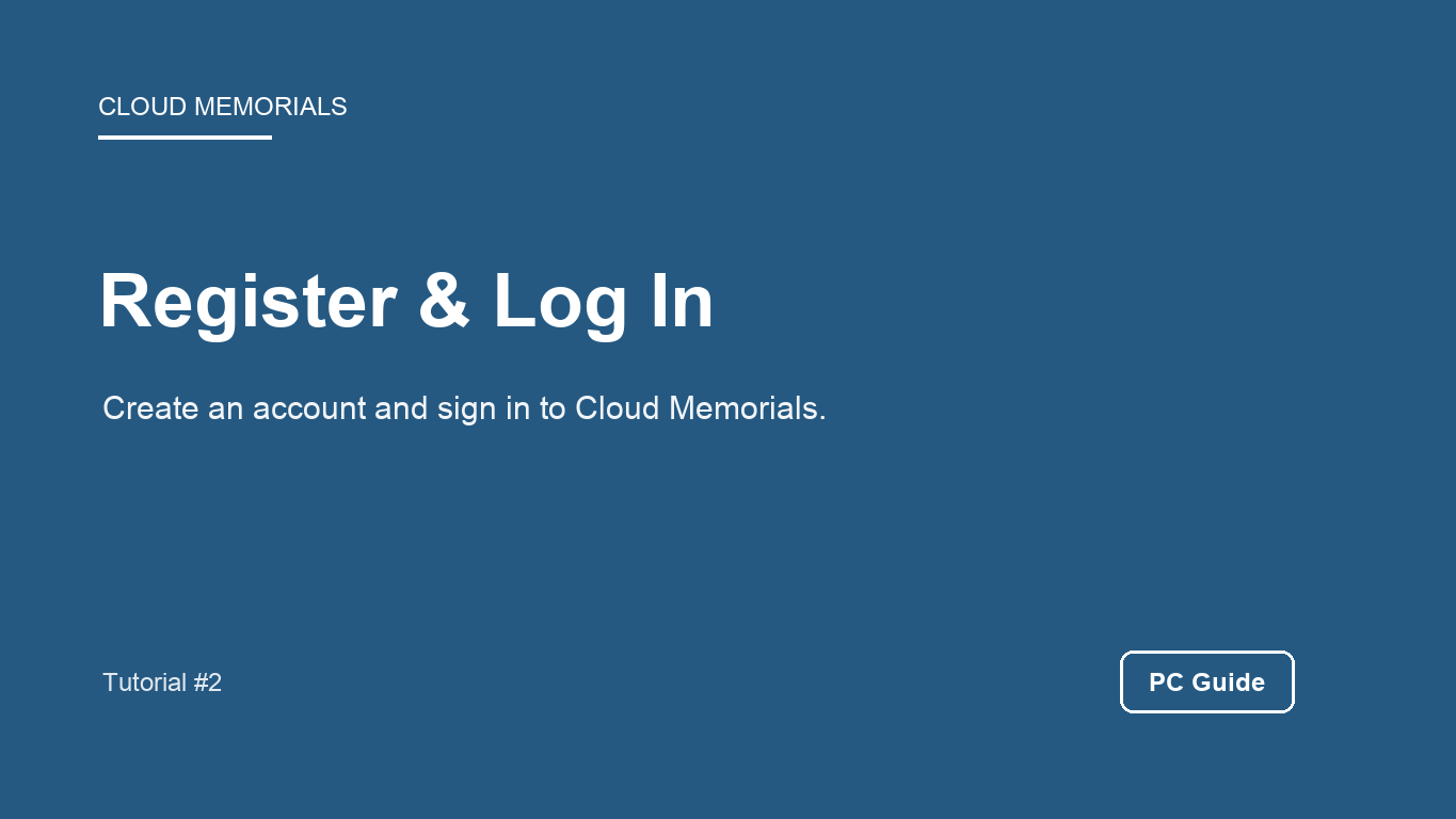PC User Registration and Login Guide
