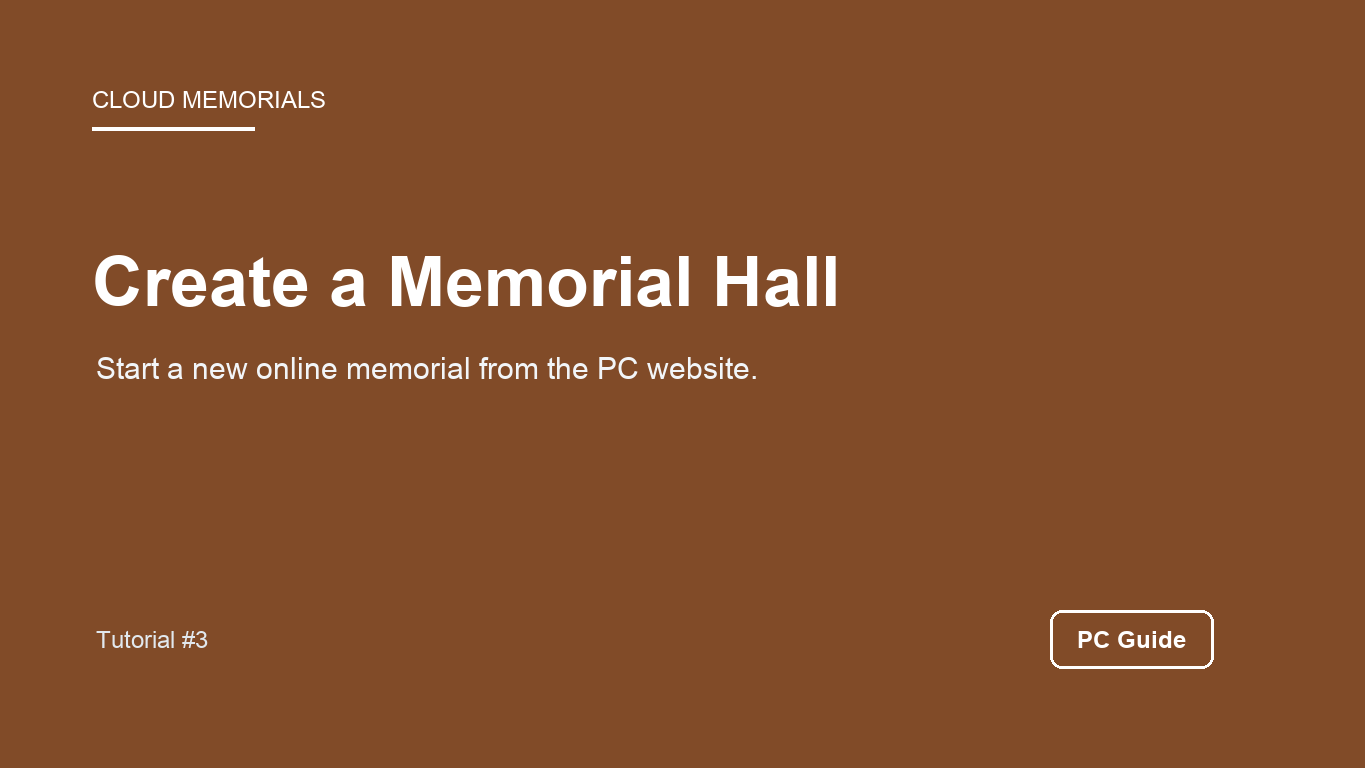PC Memorial Hall Creation Guide